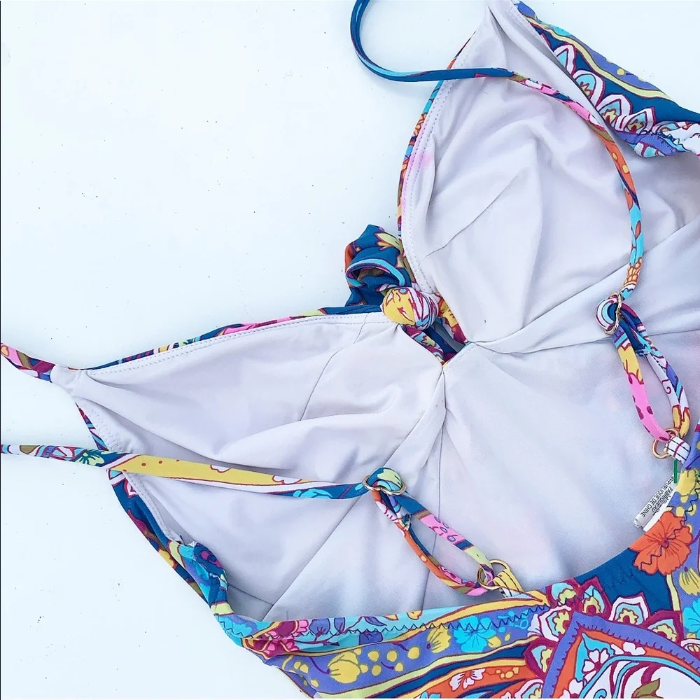 Trina Turk Multicolor Paisley One Piece Swimsuit - Picture 7 of 9